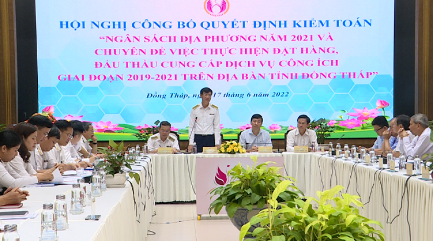 Công bố quyết định kiểm toán ngân sách địa phương tại Đồng Tháp