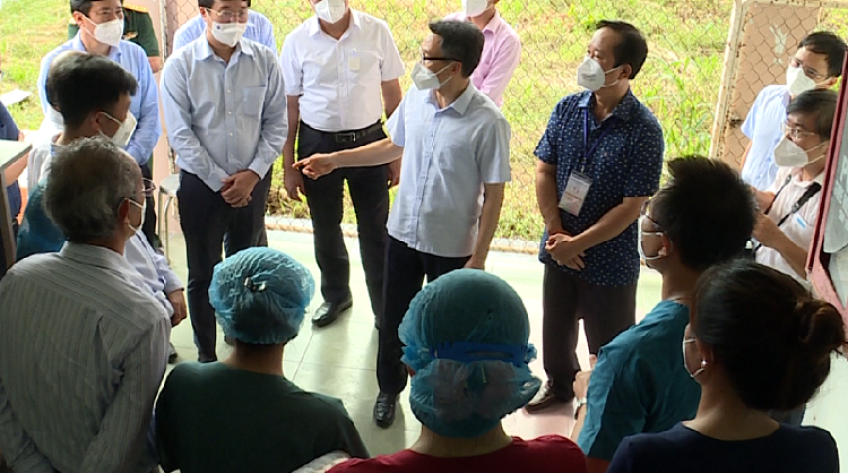 Phó Thủ tướng Vũ Đức Đam làm việc tại Đồng Tháp về công tác phòng, chống dịch Covid-19