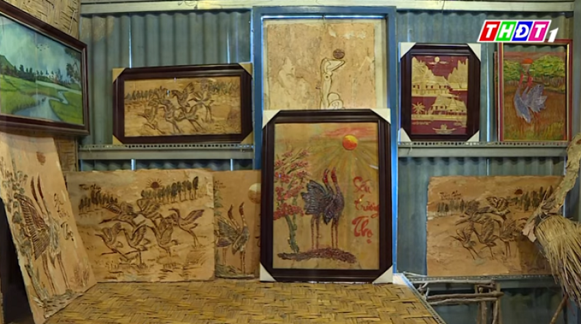 Người thầy giáo kể chuyện sếu bằng vỏ tràm