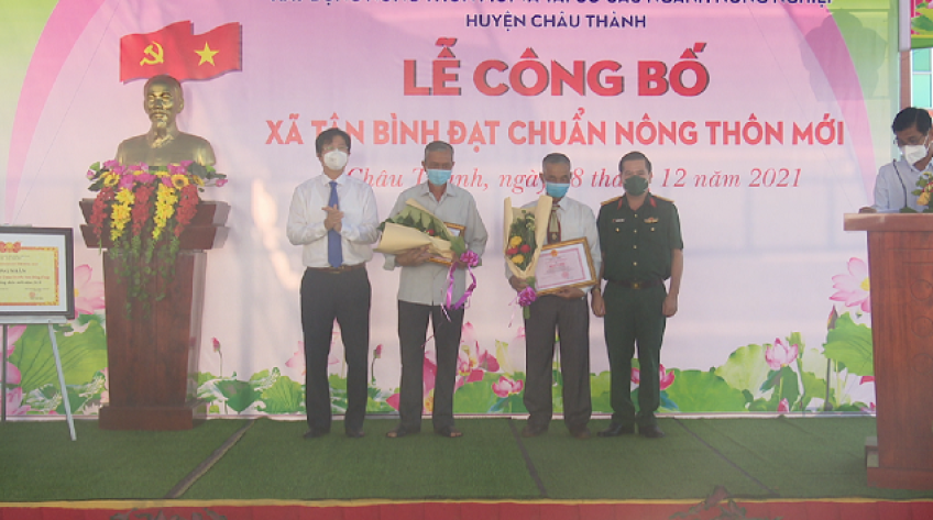 Tân Bình, xã sau cùng của Châu Thành đạt chuẩn nông thôn mới
