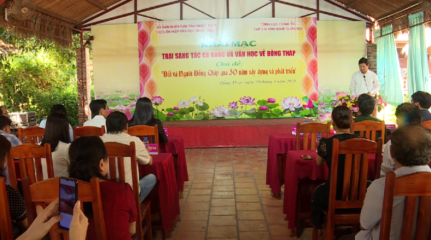 Khai mạc trại sáng tác ca khúc và văn học về Đồng Tháp
