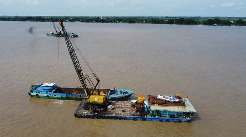 Đồng Tháp: Nỗ lực cung ứng cát đẩy nhanh tiến độ đầu tư công