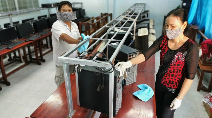 Toàn trường cùng chống dịch