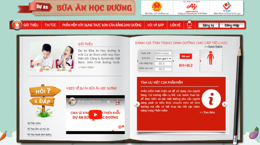Đồng Tháp: Triển khai phần mềm xây dựng thực đơn cần bằng dinh dưỡng