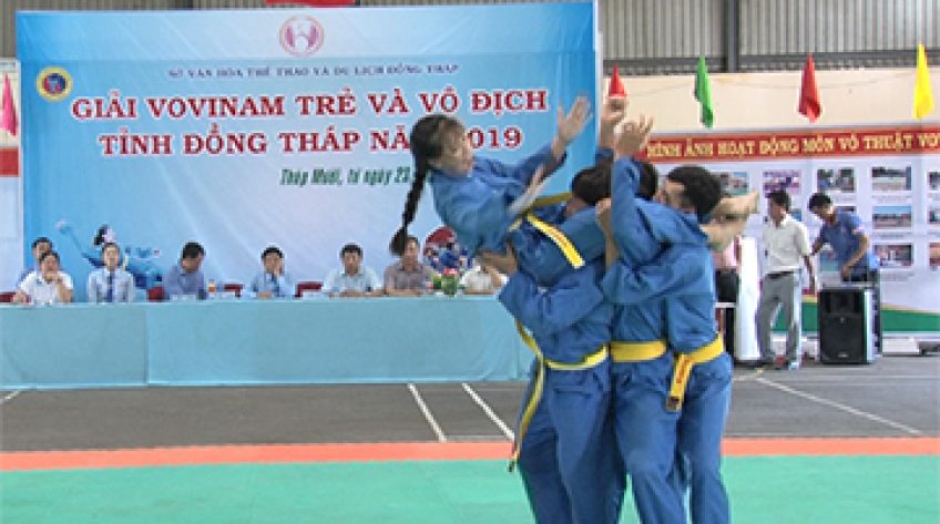 Đồng Tháp: 200 vận động viên Vovinam trẻ tranh tài tại Tháp Mười