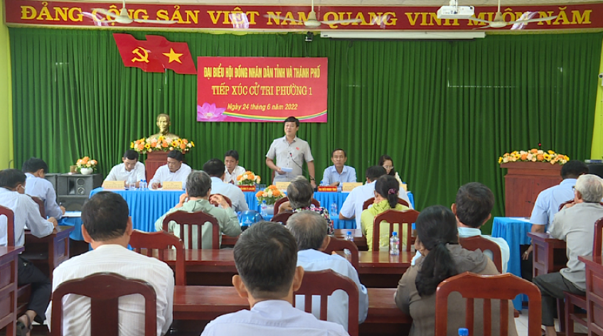 Bí thư Tỉnh ủy gặp gỡ tiếp xúc cử tri phường 1, TP.Cao Lãnh