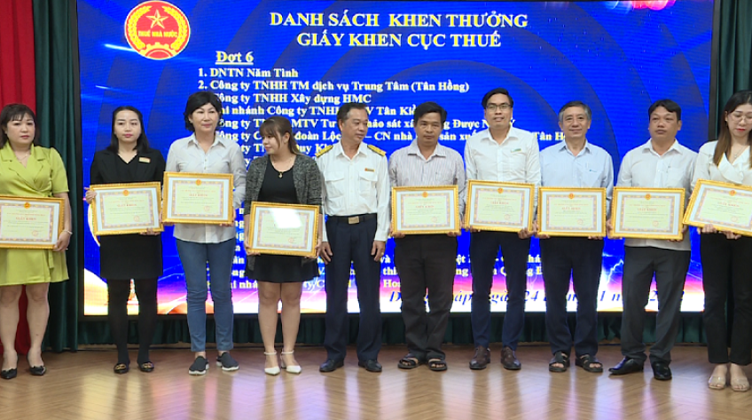Tuyên dương 145 doanh nghiệp, người nộp thuế tiêu biểu
