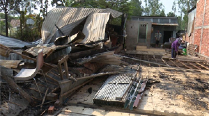 Thêm 1 vụ cháy nhà do chập điện