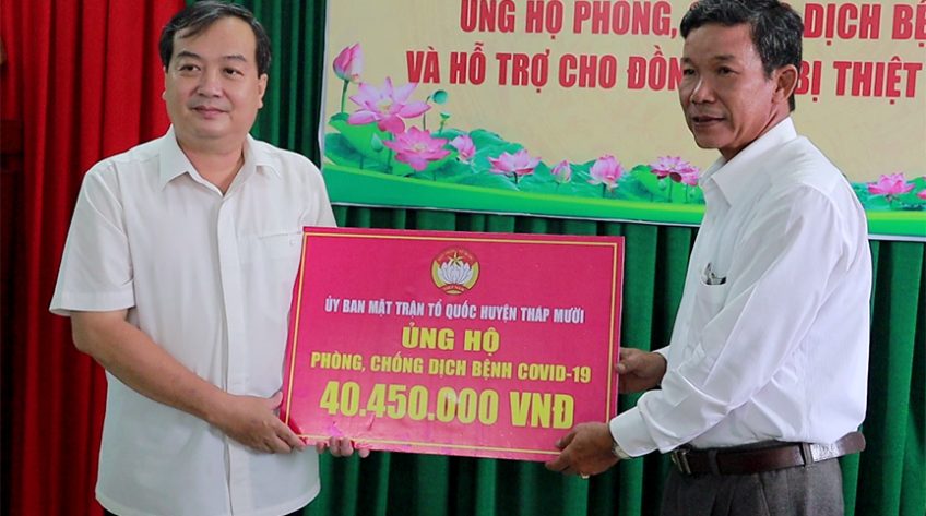 Đồng Tháp: Hơn 10,6 tỷ đồng ủng hộ quỹ Covid-19 và hạn hán