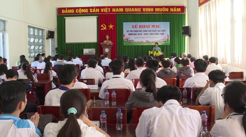 Đồng Tháp: 56 thí sinh thi chọn học sinh giỏi quốc gia