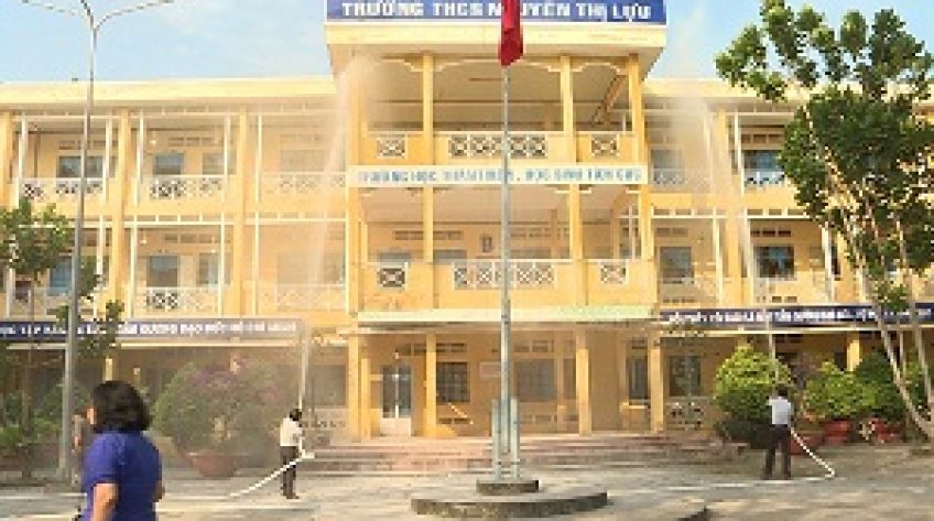 Đồng Tháp: Diễn tập ứng phó thiên tai trong trường học