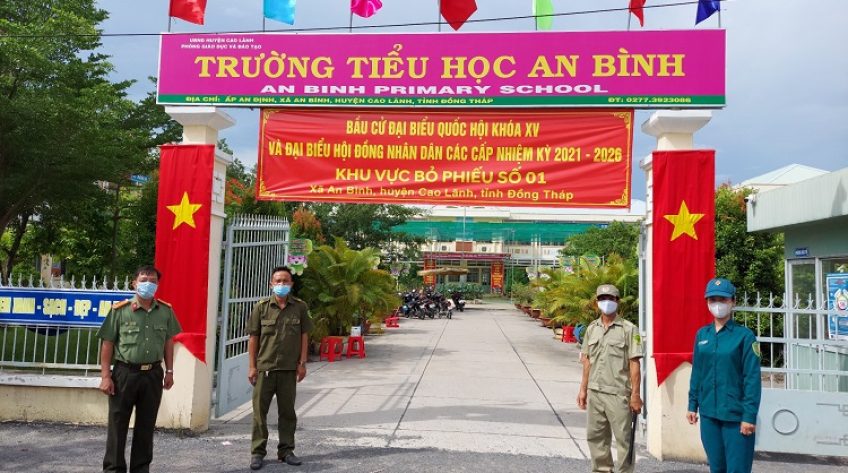 Công an Đồng Tháp đảm bảo an toàn tuyệt đối trong ngày bầu cử