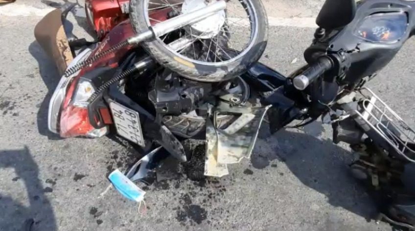 Xảy ra tai nạn khi chuyển hướng sang đường, một người bị thương nặng