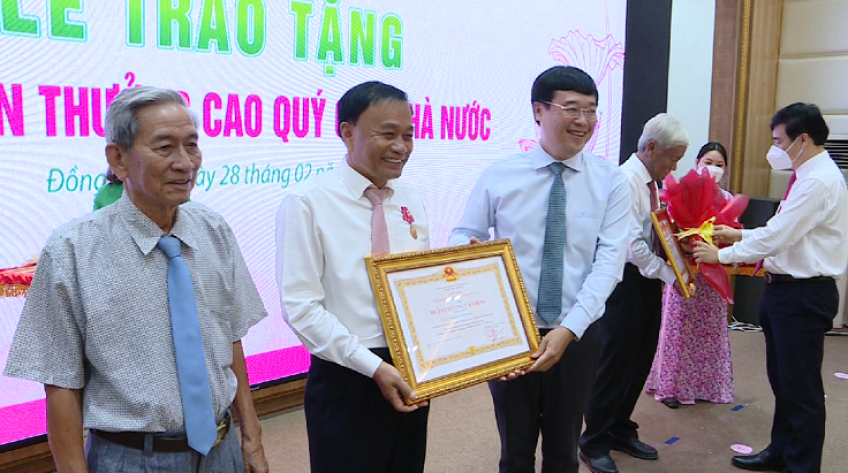 Trao tặng các phần thưởng cấp nhà nước cho tập thể, cá nhân tỉnh Đồng Tháp