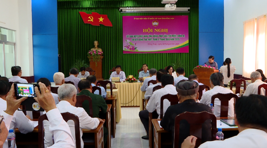 Sơ kết công tác MTTQ và công tác dân vận 6 tháng đầu năm