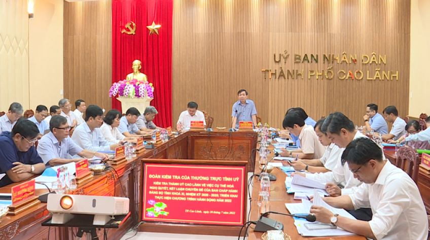 TP.Cao Lãnh cần đi đầu trong quy hoạch, quản lý, phát triển đô thị