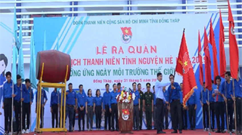 Thanh niên Đồng Tháp ra quân chiến dịch tình nguyện hè 2019