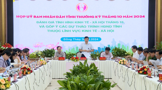 UBND tỉnh Đồng Tháp họp thường kỳ tháng 10/2024