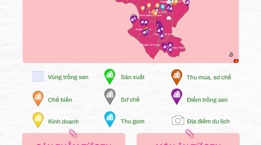 [Infographic] Bản đồ số về Sen, có gì?