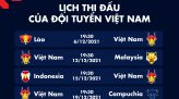 Infographic Lịch thi đấu vòng bảng bóng đá nam Việt Nam tại SEA Games 31