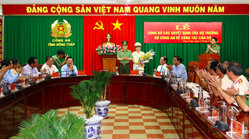 Công bố các quyết định của Bộ Công an về công tác cán bộ