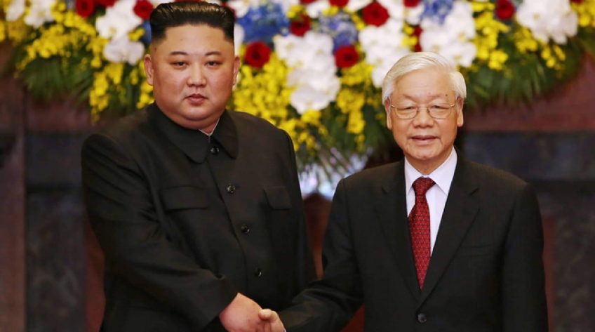 Tổng Bí thư, Chủ tịch nước Nguyễn Phú Trọng đón, hội đàm với Chủ tịch Triều Tiên Kim Jong-un