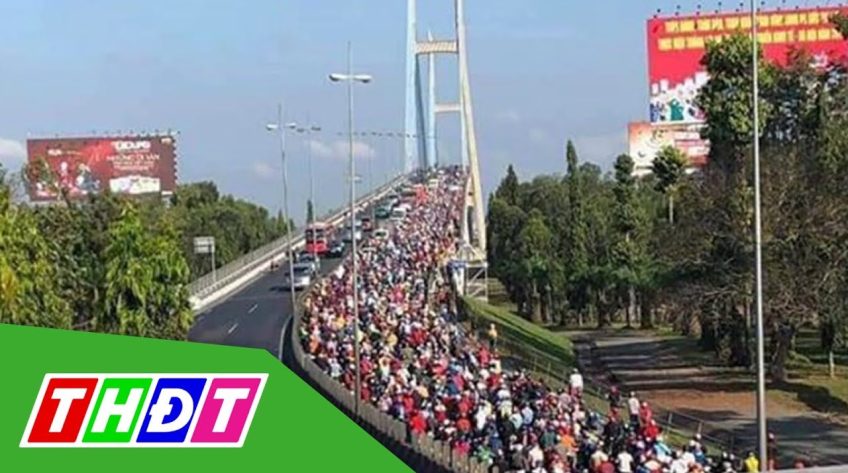 Cầu Cần Thơ và Cầu Mỹ Thuận ùn tắc giao thông nghiêm trọng