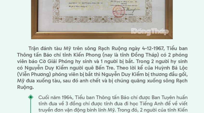 Gia đình Liệt sĩ Nguyễn Duy Kiểm ở đâu?!