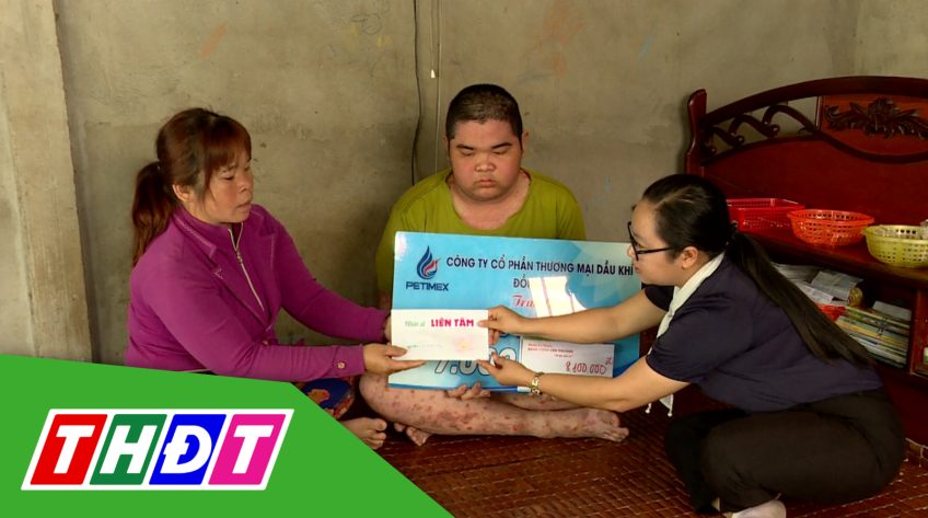 Nhịp cầu nhân ái - 28/02/2023: Giúp đỡ em Trần Hoàng Thành Đạt - xã Tân Công Sính, huyện Tam Nông