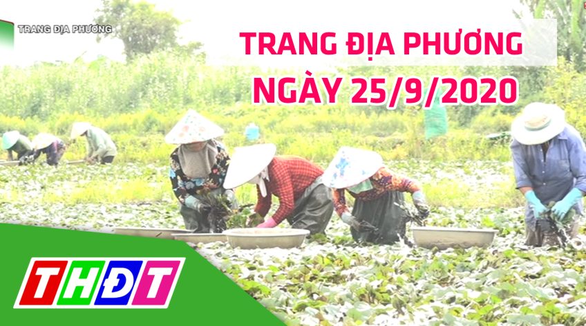 Trang tin địa phương - Thứ sáu, 25/9/2020 - Huyện Lấp Vò