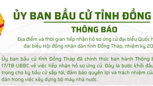[Infographic] Ủy ban bầu cử tỉnh Đồng Tháp thông báo