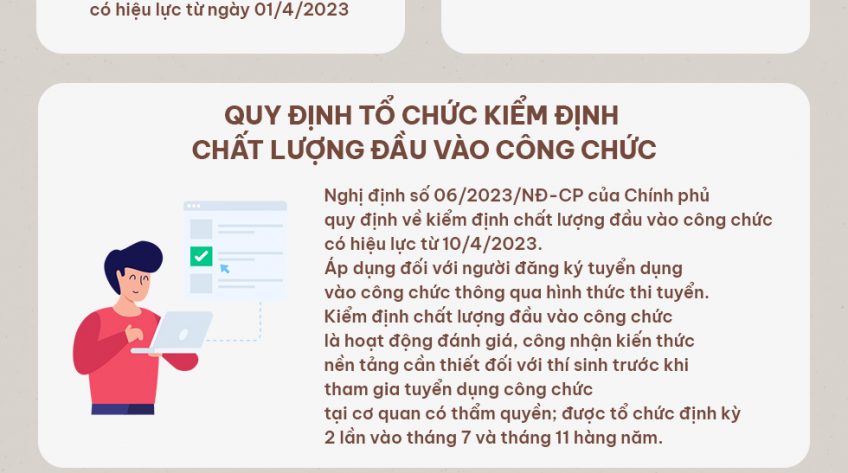 Infographic Một số chính sách mới bắt đầu có hiệu lực từ tháng 04/2023