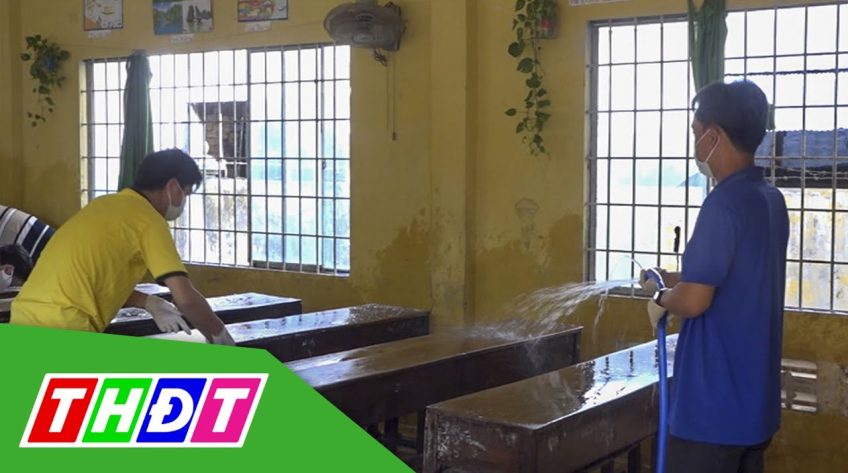 Đồng Tháp: Trường học vùng biên chuẩn bị đón học sinh trở lại