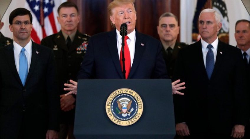 Không có trả đũa, Tổng thống Trump kêu gọi một thỏa thuận mới với Iran