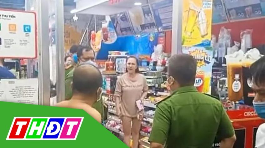 Một phụ nữ ở TP.HCM quyết không đeo khẩu trang khi bị nhắc nhở