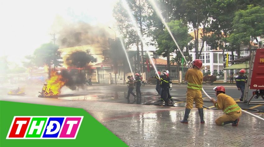 Diễn tập Phòng cháy chữa cháy tại Vincom Plaza Cao Lãnh