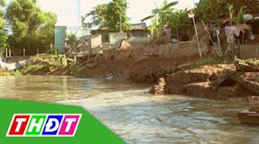 Đồng Tháp: Đề nghị công bố tình trạng khẩn cấp sạt lở sông Cái Vừng