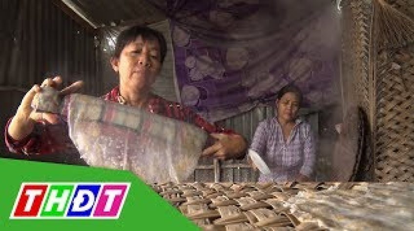 Làng nghề bánh tráng xã Tân Phước vào Xuân