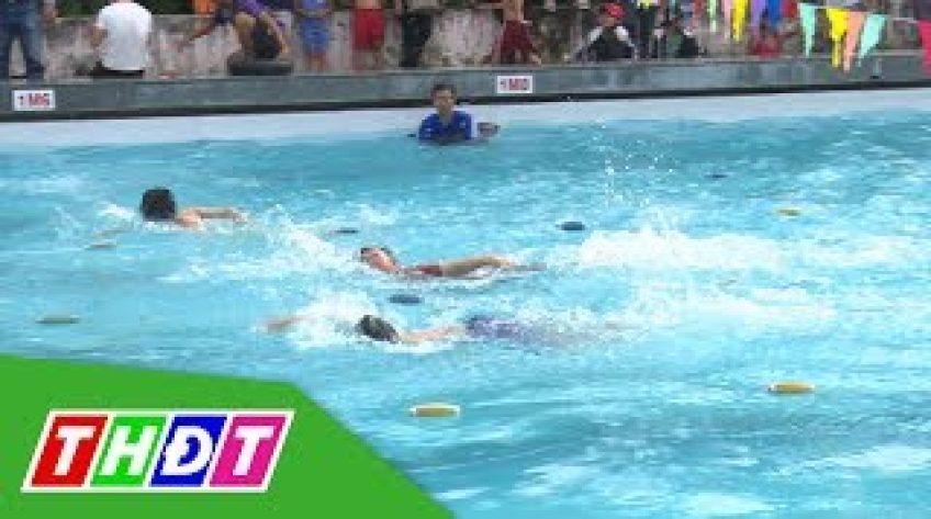 Huyện Hồng Ngự tổ chức Hội thi bơi lặn và cứu đuối