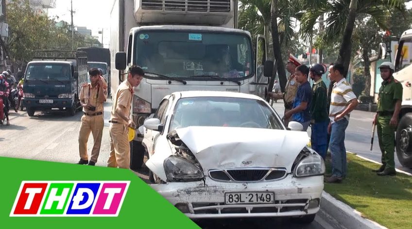 An Giang: Tài xế ngủ gật gây tông xe liên hoàn