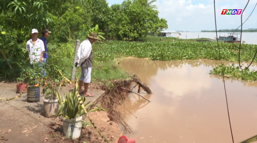 Đồng Tháp: Sạt lở nghiêm trọng tại khóm Đông Định, phường Cao Lãnh