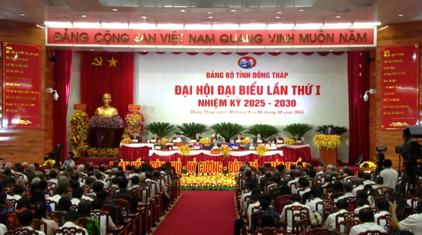 Phiên trọng thể và bế mạc Đại hội đại biểu Đảng bộ tỉnh Đồng Tháp