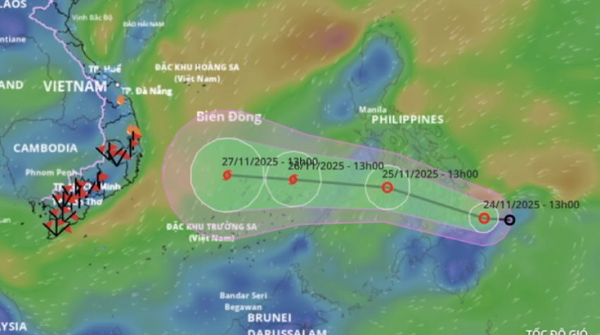 Biển Đông có thể có bão số 15, ảnh hưởng các tỉnh Nam Trung Bộ