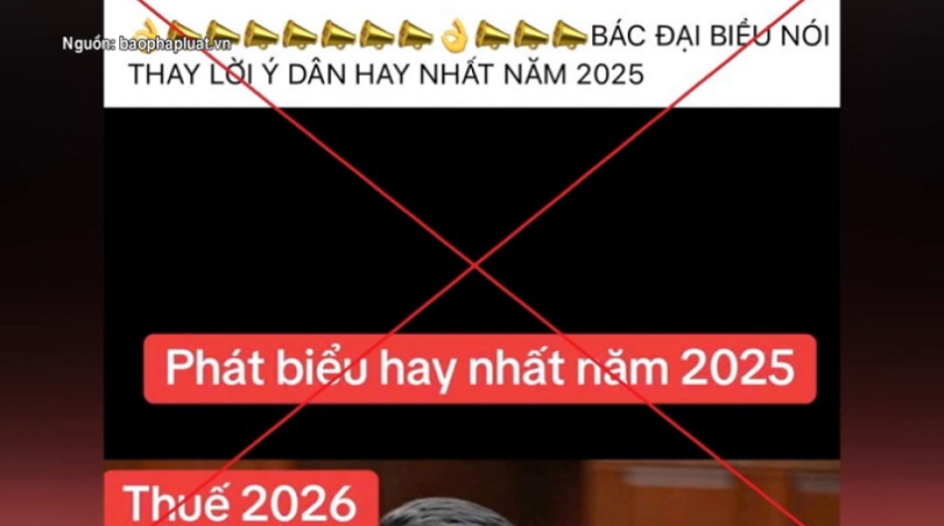 Xử phạt người đăng video AI giả đại biểu Quốc hội, xuyên tạc chính sách