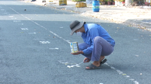 Phường Mỹ Trà phân lô mua bán hoa kiểng, dưa hấu Tết Nguyên đán