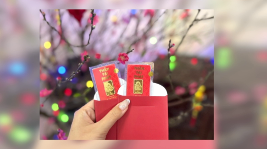 Lì xì Tết một phân vàng được ưa chuộng