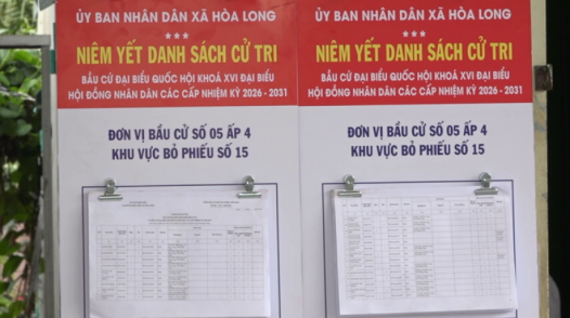 Niêm yết danh sách cử tri đảm bảo quyền lợi làm chủ của nhân dân