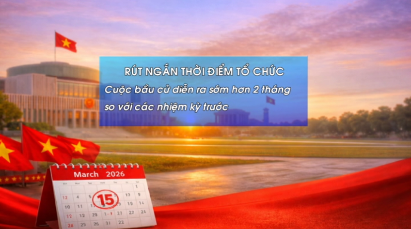 Những thời điểm mới quan trọng của kỳ bầu cử nhiệm kỳ 2026 - 2031