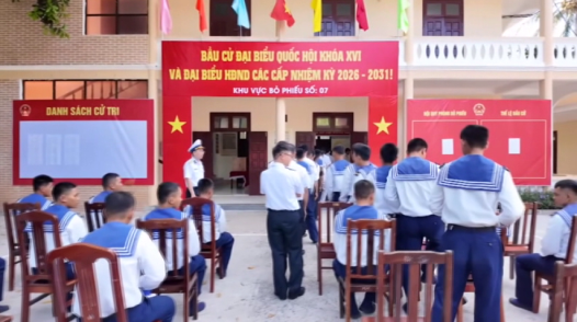 20 điểm bầu cử tại Trường Sa hoàn thành bầu cử sớm